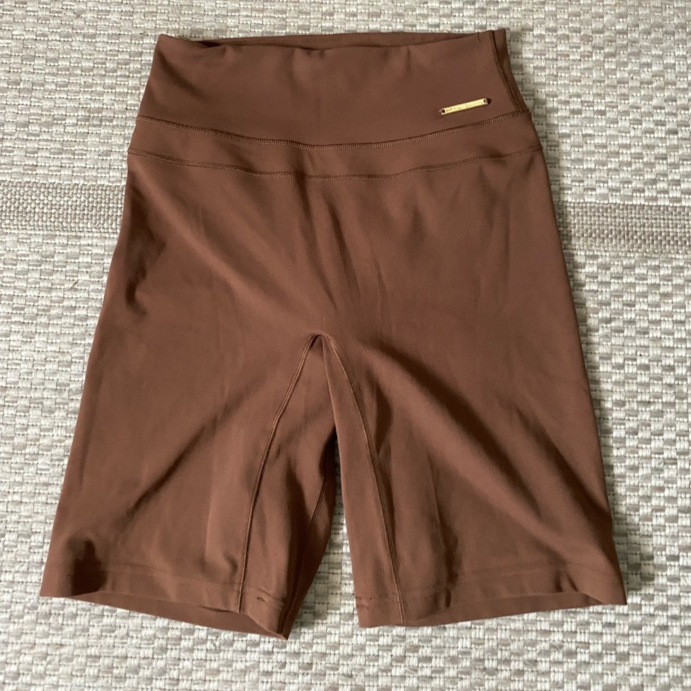 Whitney Simmons x Gymshark cycling shorts in dandelion brown size small